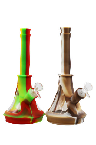 SN-129 10in silicone beaker water pipe