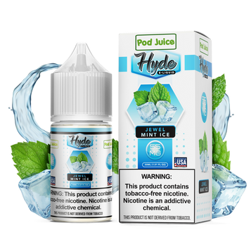 Hyde x Pod Juice Jewel Mint Ice TF 35mg Salt Nicotine 30ml