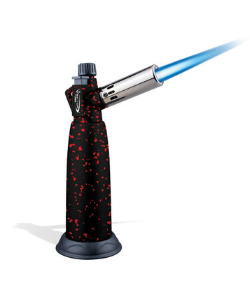 WF-WRDH-BRSP Wulf Warhead Torch Black w/Red Splatter