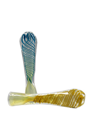2pk Silver Fumed Twisted Art Chillum