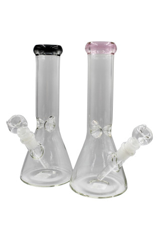 10'' Clear Beaker w/ Color Mouth Piece
