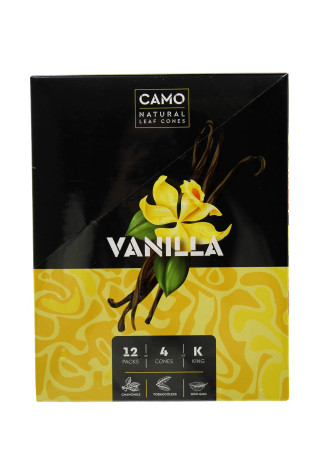 CAMO Natural Leaf Cones -Vanilla- 4/12pk
