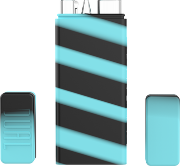 Dual Container with QUARTZ Glass Straw and Chillum