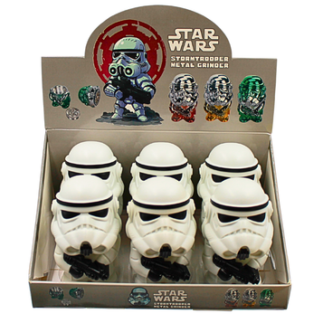 3 Part Space Soldier Herb Grinder Display 6ct