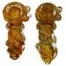 3.5" Twisted Frit with Ring Design Hand Pipe 5pk