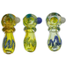 3.5" Multicolor Frit with Ring Hand Pipe 5pk
