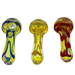 3" Frit Hand Pipe w/ color accent 5pk