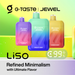 JEWEL - LISO 35k PUFF- 5 % NIC DISPOSABLES 5 PCS BOX
