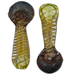 3" Silver fumed frit bowl w/ Spiral decoration 2pk