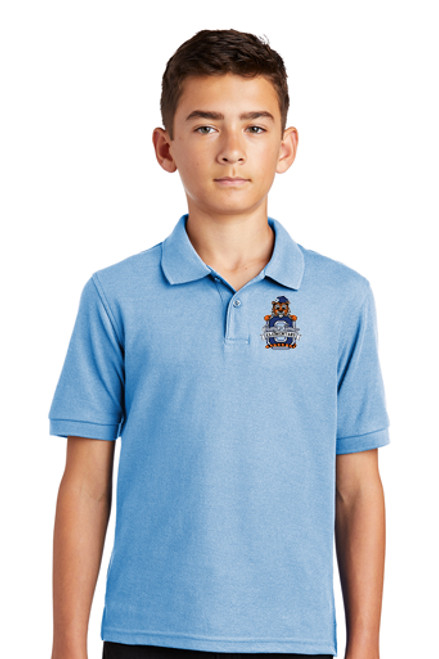 Orange Center Youth Polo Shirt Light Blue