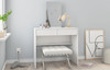 Leighton - White Dressing Table with Mirror