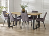 U Leg Oak Dining Table - 180cm