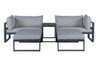 Santorini – Lounge Set with Side Cushions - Grey