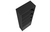 Ember - Wooden Bookcase with 2 Doors - Black
