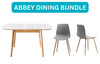 Build Your Dining Set - Abbey Extendable Table - 4 Seater