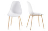Astrid – Resin Chairs – White Oak Legs - Set of 10