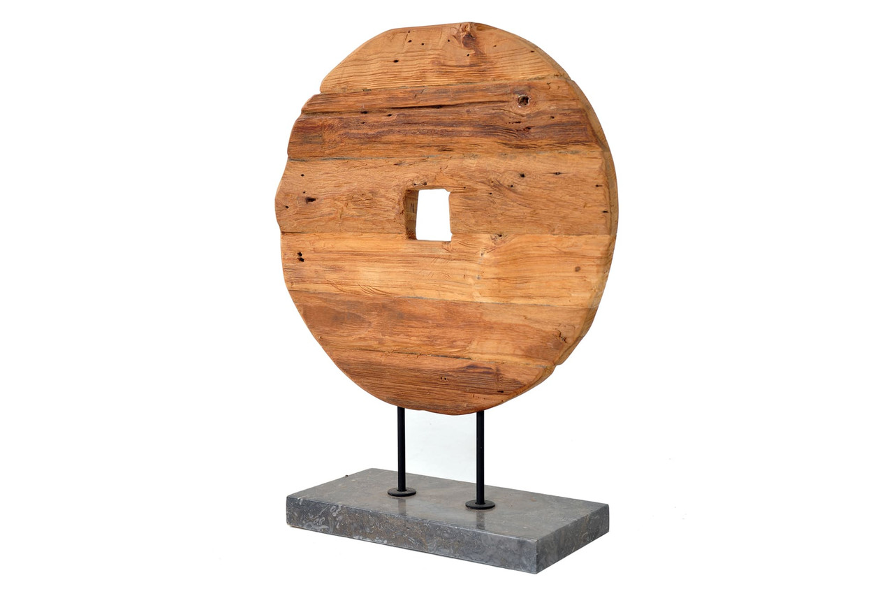 Round Wooden Sculpture