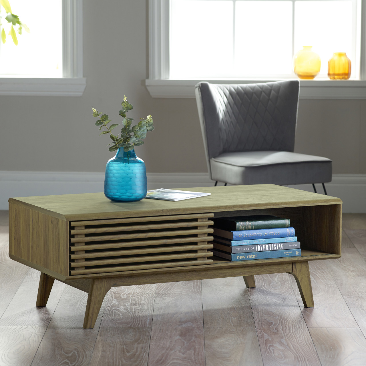 Copen - Wooden Coffee Table with Storage - 120cm | Modern Coffee Tables |  Out & Out