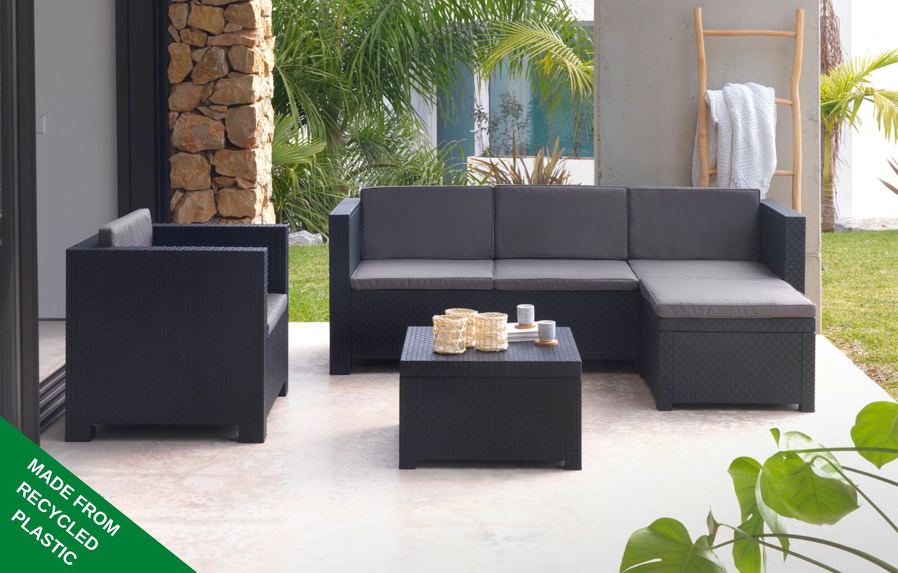 bagageruimte Classificatie Buskruit Manhattan Modular Recycled Plastic Lounge Set - Out & Out