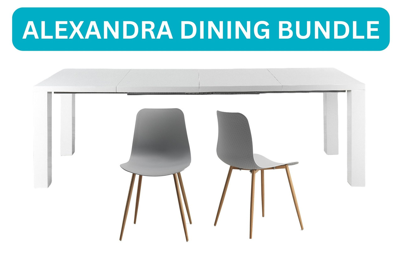 Build Your Dining Set - Alexandra Extendable Table - 8 Seater