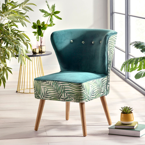 Jungle - Tropical Print Accent Chair