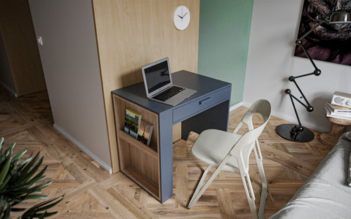 Cobalt - Wooden Desk with Storage