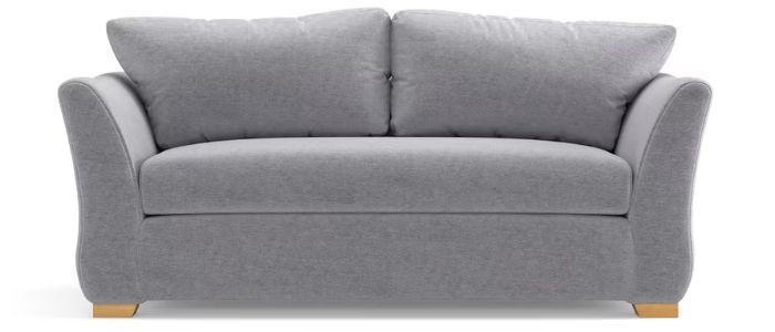Sofia 2 seater sofa in soft light grey
