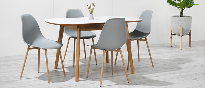 Astrid extendable dining table and chair set