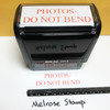 Photos Do Not Bend Stamp Red Ink Large 1122A