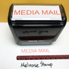 Media Mail Stamp Red Ink Large 1122A