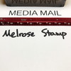 Media Mail Stamp Black Ink Large 0124D
