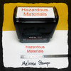 Hazardous Materials Stamp Red Ink Large