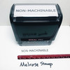 NON-MACHINABLE Rubber Stamp for mail use self-inking
