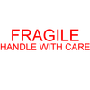 FRAGILE HANDLE WITH CARE Rubber Stamp for mail use self-inking