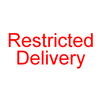 RESTRICTED DELIVERY Rubber Stamp for mail use self-inking