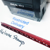 RESTRICTED DELIVERY Rubber Stamp for mail use self-inking