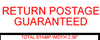RETURN POSTAGE GUARANTEED Rubber Stamp for mail use self-inking
