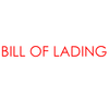 BILL OF LADING Rubber Stamp for mail use self-inking