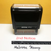 2nd Notice Stamp Red Ink Large 0622A