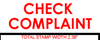 CHECK COMPLAINT Rubber Stamp for office use self-inking