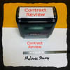 Contract Review Stamp Red Ink Large