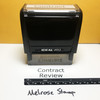 Contract Review Stamp Black Ink Large 0622B