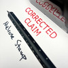 Corrected Claim Stamp Red Ink Large 0725B