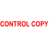 CONTROL COPY Rubber Stamp for office use self-inking