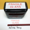 Fragile Glass Stamp Red Ink Large 1122A