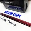 DRIVER COPY Rubber Stamp for office use self-inking