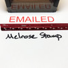Emailed Stamp Red Ink Large 1222D