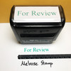 For Review Stamp Green Ink Large 0422A