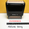 Evidence Stamp Red Ink Large 0422C