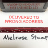 Delivered To Wrong Address Stamp Red Ink Large 0822D